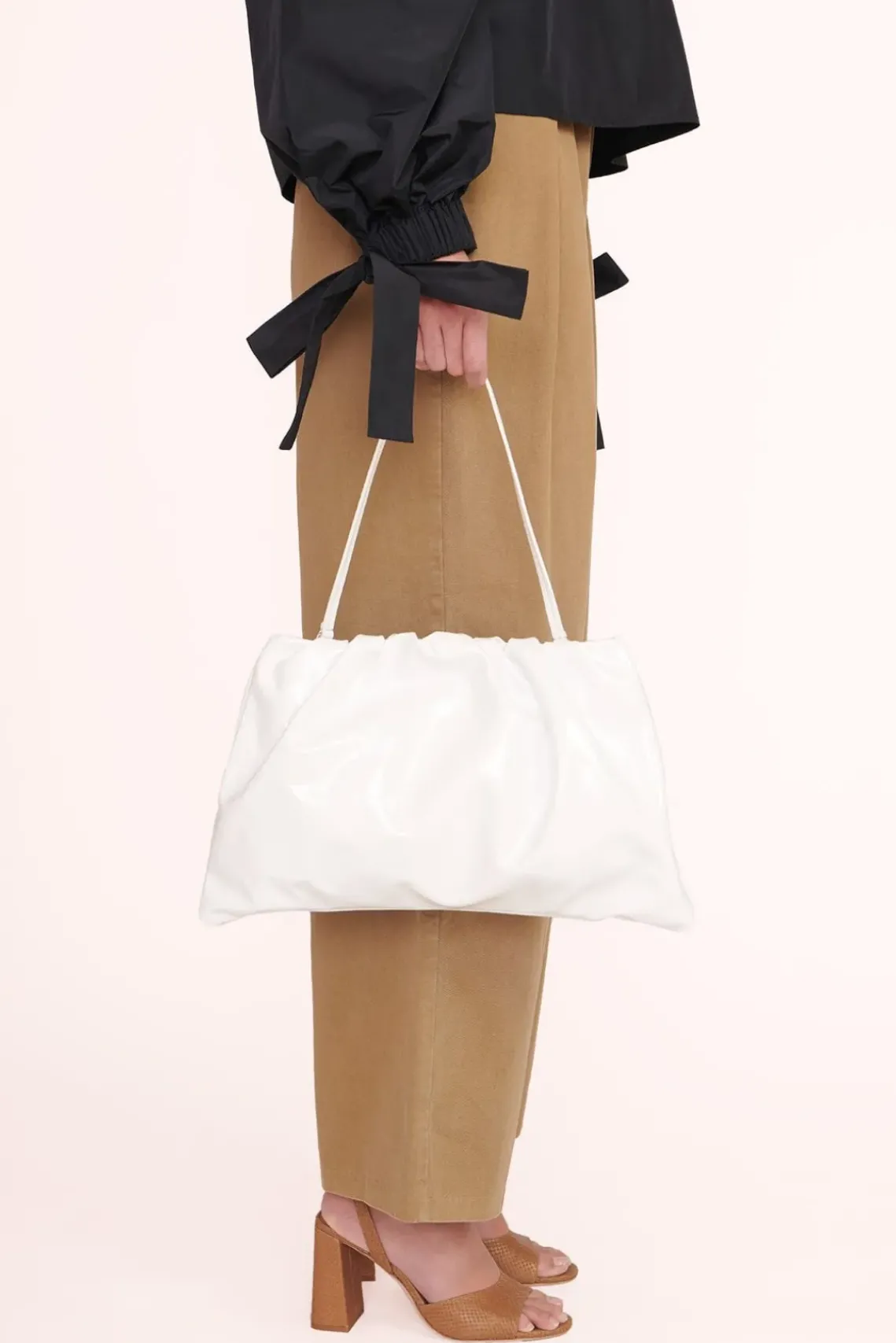 HANDBAGS STAUD - PHOEBE BAG PATENT WHITE