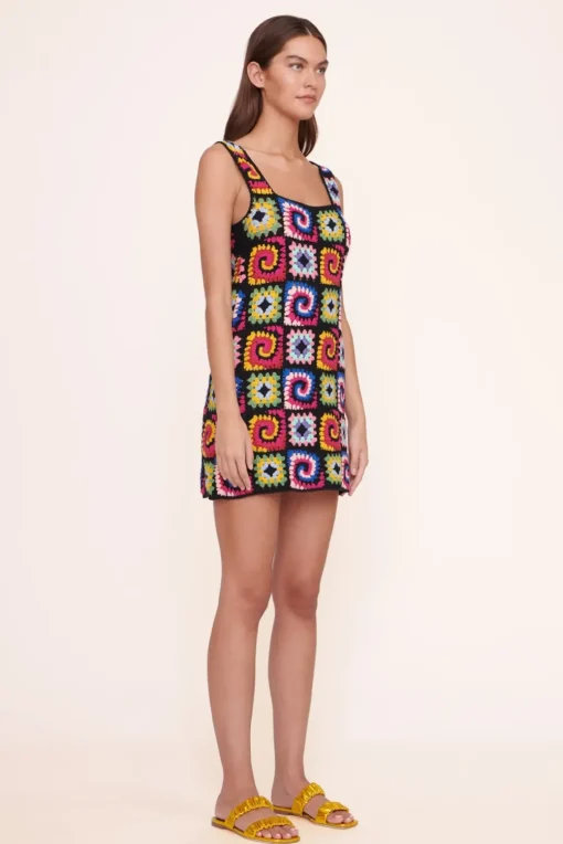 CLOTHING STAUD - PSYCHEDELIC DRESS ACID RAINBOW