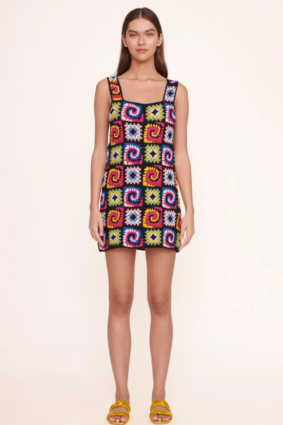 CLOTHING STAUD - PSYCHEDELIC DRESS ACID RAINBOW