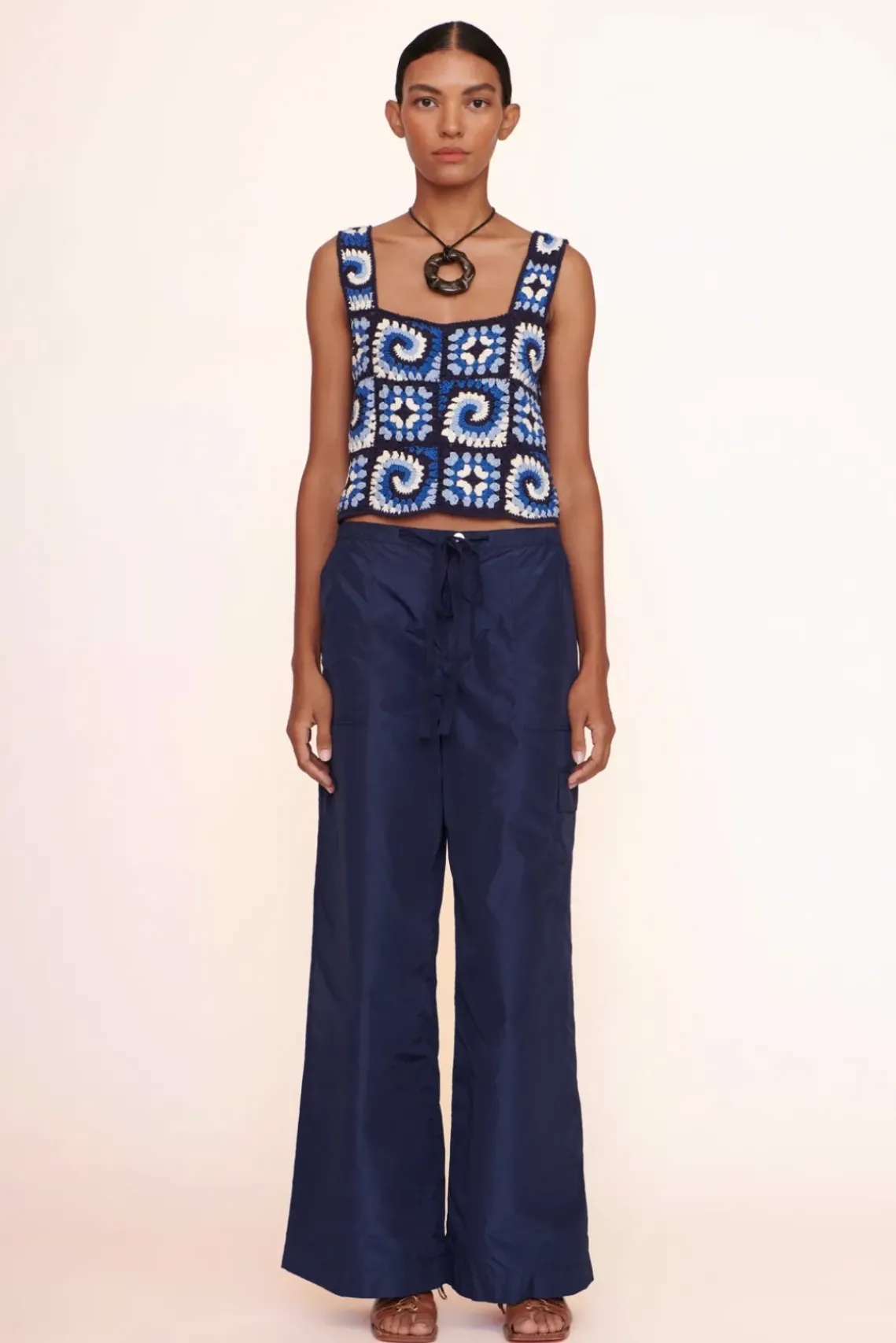 CLOTHING STAUD - PSYCHEDELIC TOP ACID COBALT