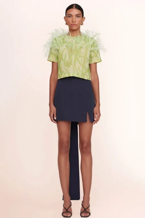 CLOTHING STAUD - ROBIN TOP LIME WILDFLOWERS