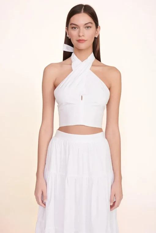 CLOTHING STAUD - SEA SKIRT WHITE