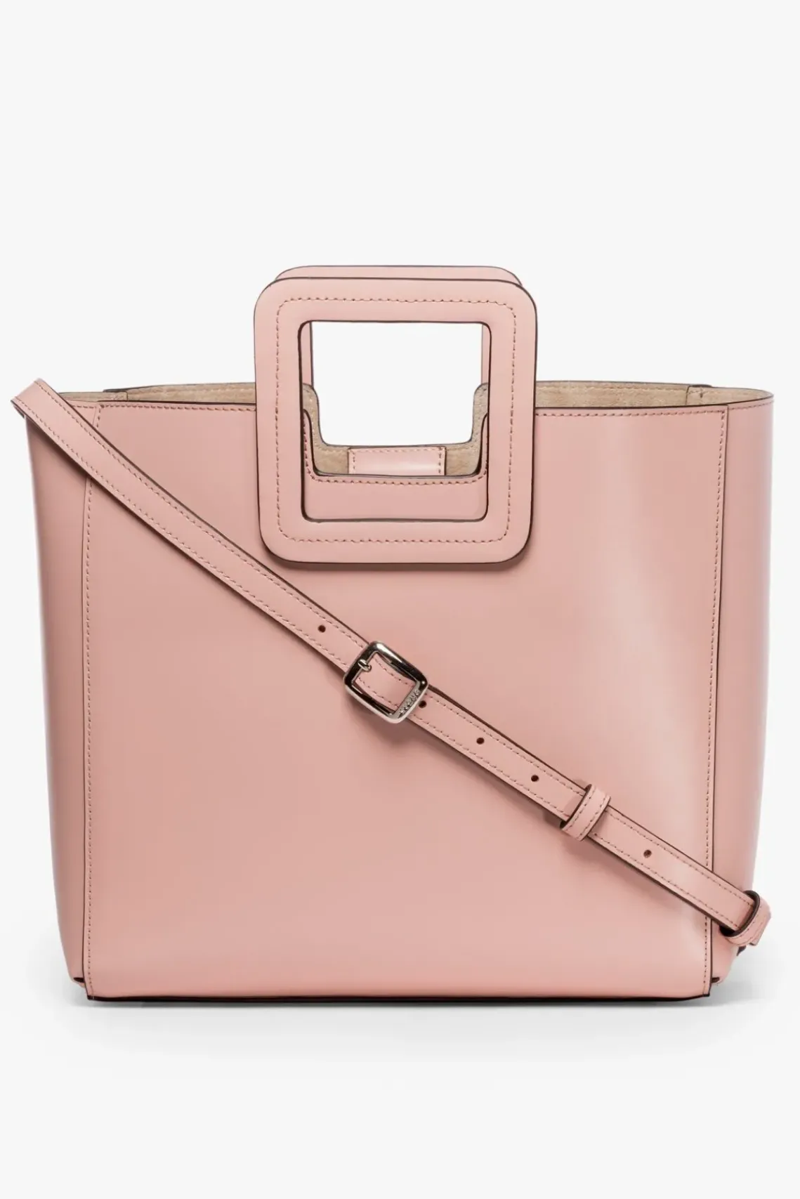 HANDBAGS STAUD - SHIRLEY LEATHER BAG DARK BLUSH