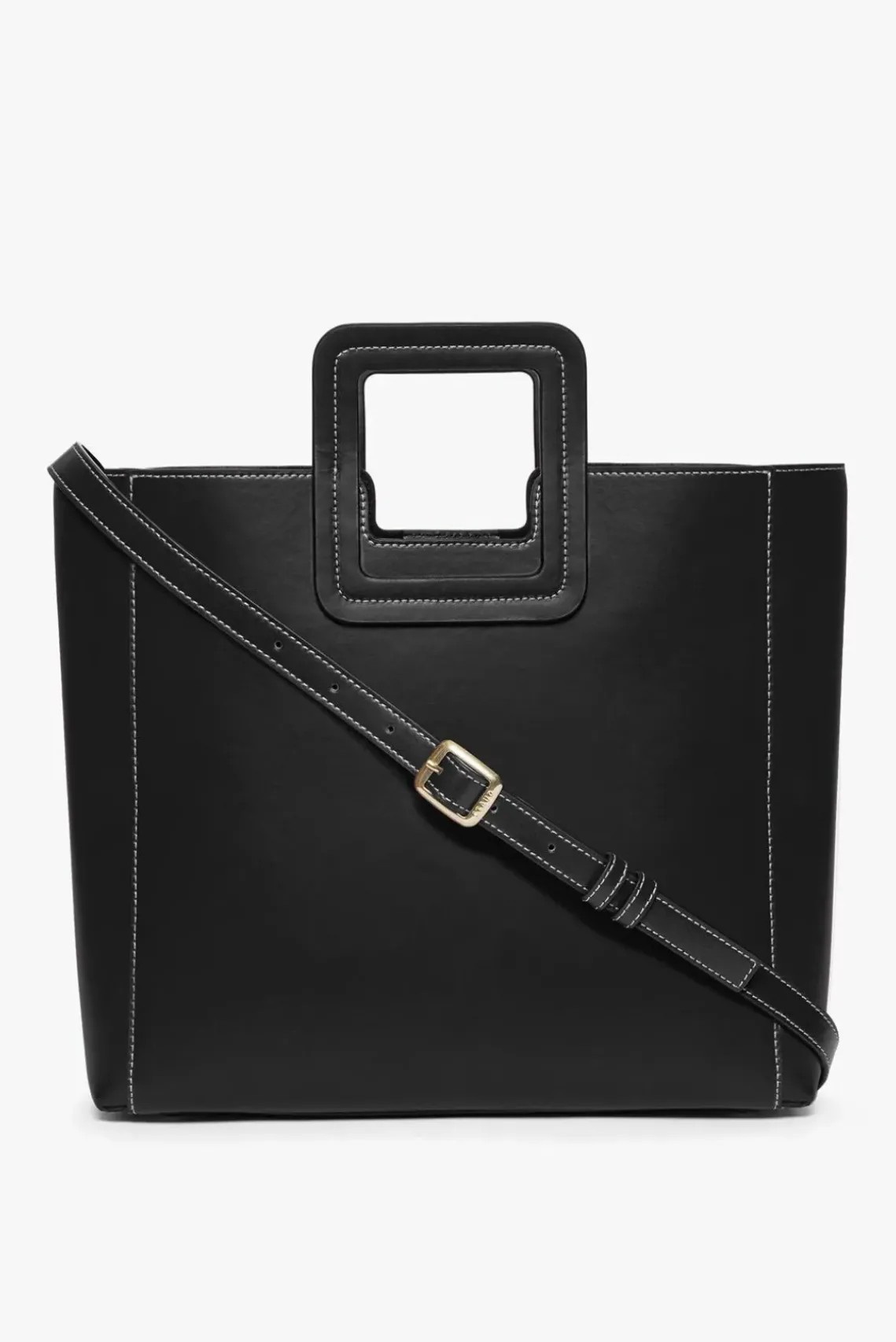HANDBAGS STAUD - SHIRLEY LEATHER BAG BLACK