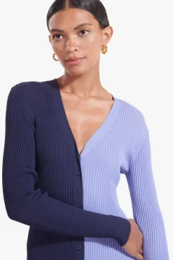 CLOTHING STAUD - SHOKO SWEATER NAVY PERIWINKLE