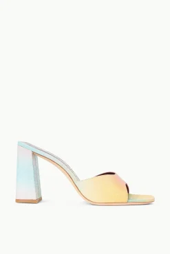 SHOES STAUD - SLOANE HEEL SNAKE EMBOSSED MULTI AURA