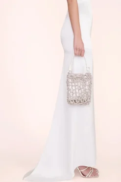 BRIDE STAUD Bridal Accessories- TINI CRYSTAL BAG RHINESTONES WHITE