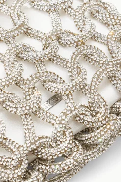 BRIDE STAUD Bridal Accessories- TINI CRYSTAL BAG RHINESTONES WHITE