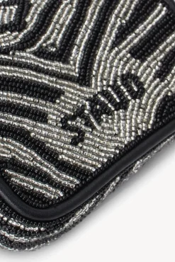 HANDBAGS STAUD - TOMMY TINY BEADED BAG BLACK WHITE