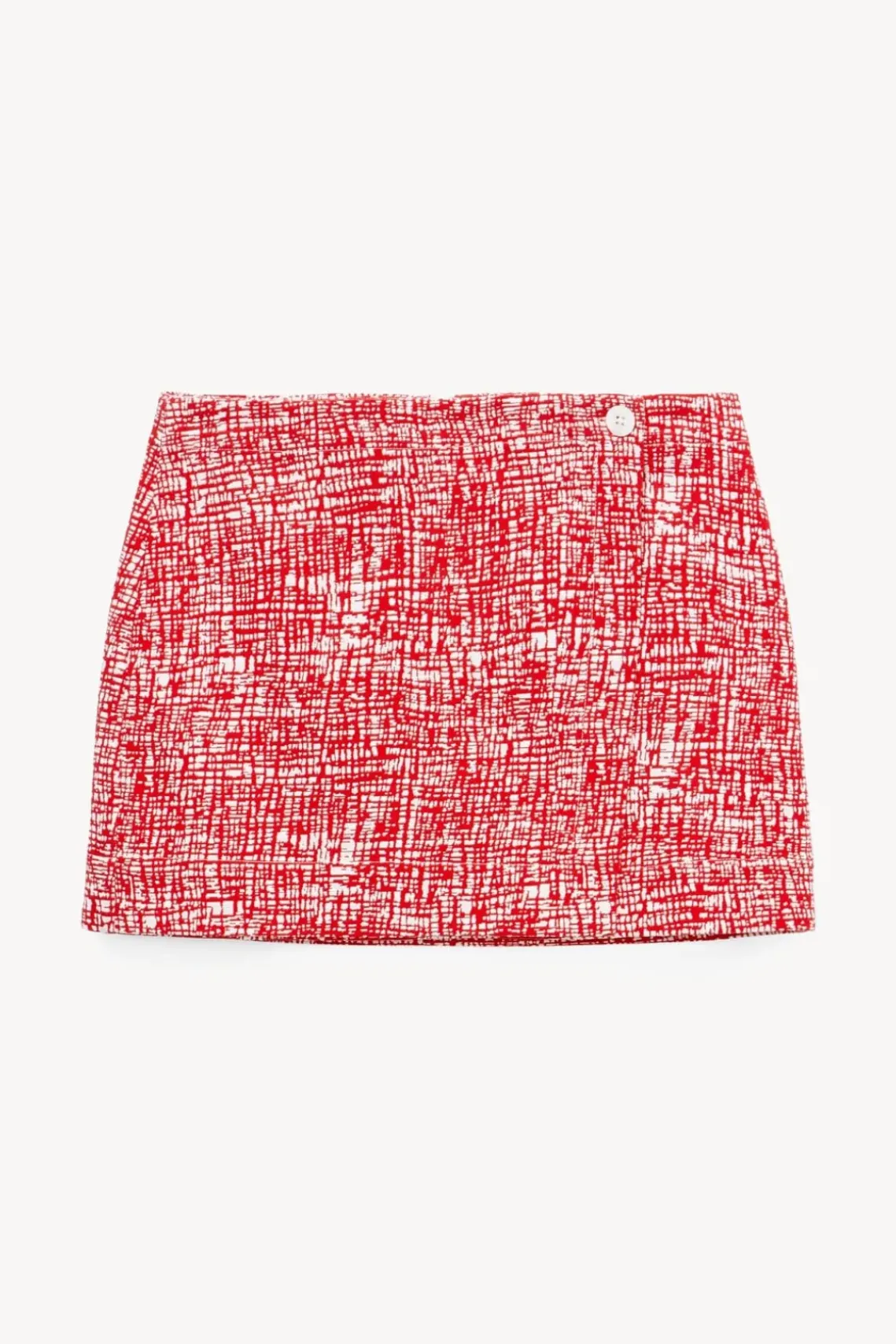 CLOTHING STAUD - TOUR SKIRT PAPAYA CROSSHATCH