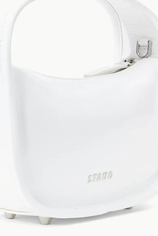 HANDBAGS STAUD - VENICE CROSSBODY PATENT WHITE