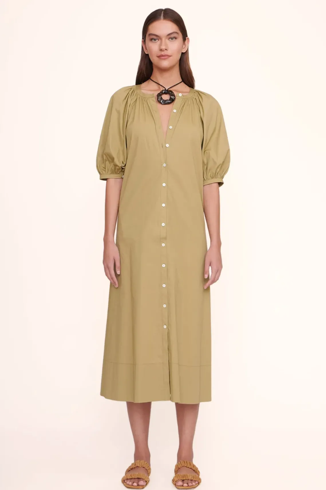 CLOTHING STAUD - VINCENT DRESS KHAKI