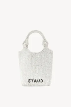 HANDBAGS STAUD - ZOE BEADED BAG CREAM SWIRL
