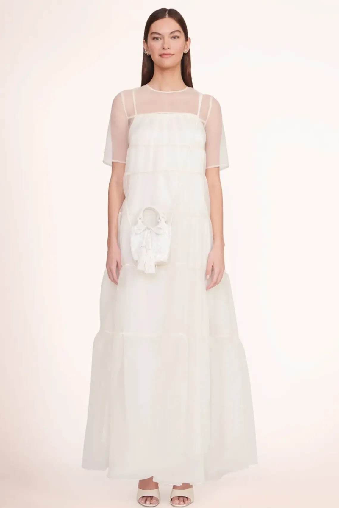 BRIDE STAUD Bridal Accessories- ZOE BEADED BAG CREAM SWIRL