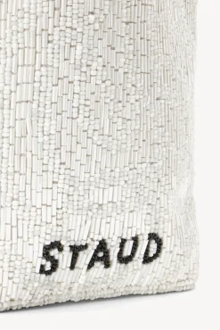 BRIDE STAUD Bridal Accessories- ZOE BEADED BAG CREAM SWIRL