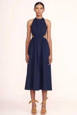 CLOTHING STAUD -VANESSA DRESS - NAVY